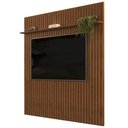 Ver imagem 1 de Painel para Tv 75 Polegadas Ripado 223x240cm Pratisk D04 Freijó - Mpozenato