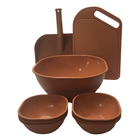Kit de Utensílios de Cozinha Laranja Coordenado