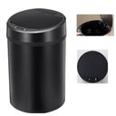 Ver imagem 5 de Lixeira Automática Preta 12 Litros Sensor Inteligente Inox Cozinha Banheiro Cesto de Lixo Black