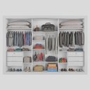 Ver imagem 2 de Guarda Roupa Casal com Espelho 3 Portas 6 Gavetas - Vitoria-offwhite - Móveis Europa