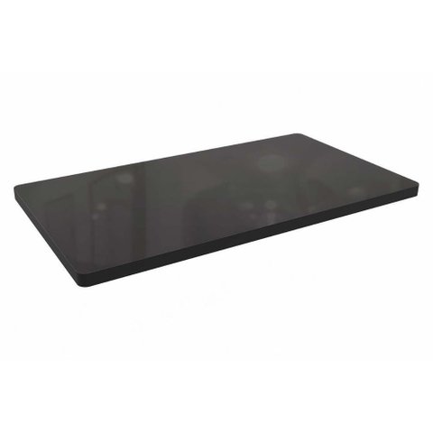 Tampo Mesa Sala de Jantar Madeirado C/vidro Ta56 Retangular 90x160cm Preto Fosco C/ Vidro Preto -