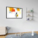 Ver imagem 2 de Quadro Decorativo Criança Balanço Abstrato - 50x70cm:moldura Preta