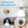 Câmera Lâmpada Segurança Com Visão Nortuna Uso Interno / Externo Wifi - 3