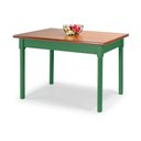 Ver imagem 1 de Mesa em Madeira Maciça Retangular 4 Lugares VERDE