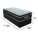 Ver imagem 2 de Cama Box Baú Solteiro Colchão Ortobom Elegant Mola Ensacada Cor:preto