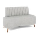 Ver imagem 7 de Sofá Living Decorativo 2 Lugares 1,60M Katara Cinza Claro Linho G33 - Gran Belo