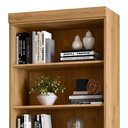 Ver imagem 2 de Estante Livreiro Multiuso 2 Gavetas com Prateleiras Freijó - Qmovi