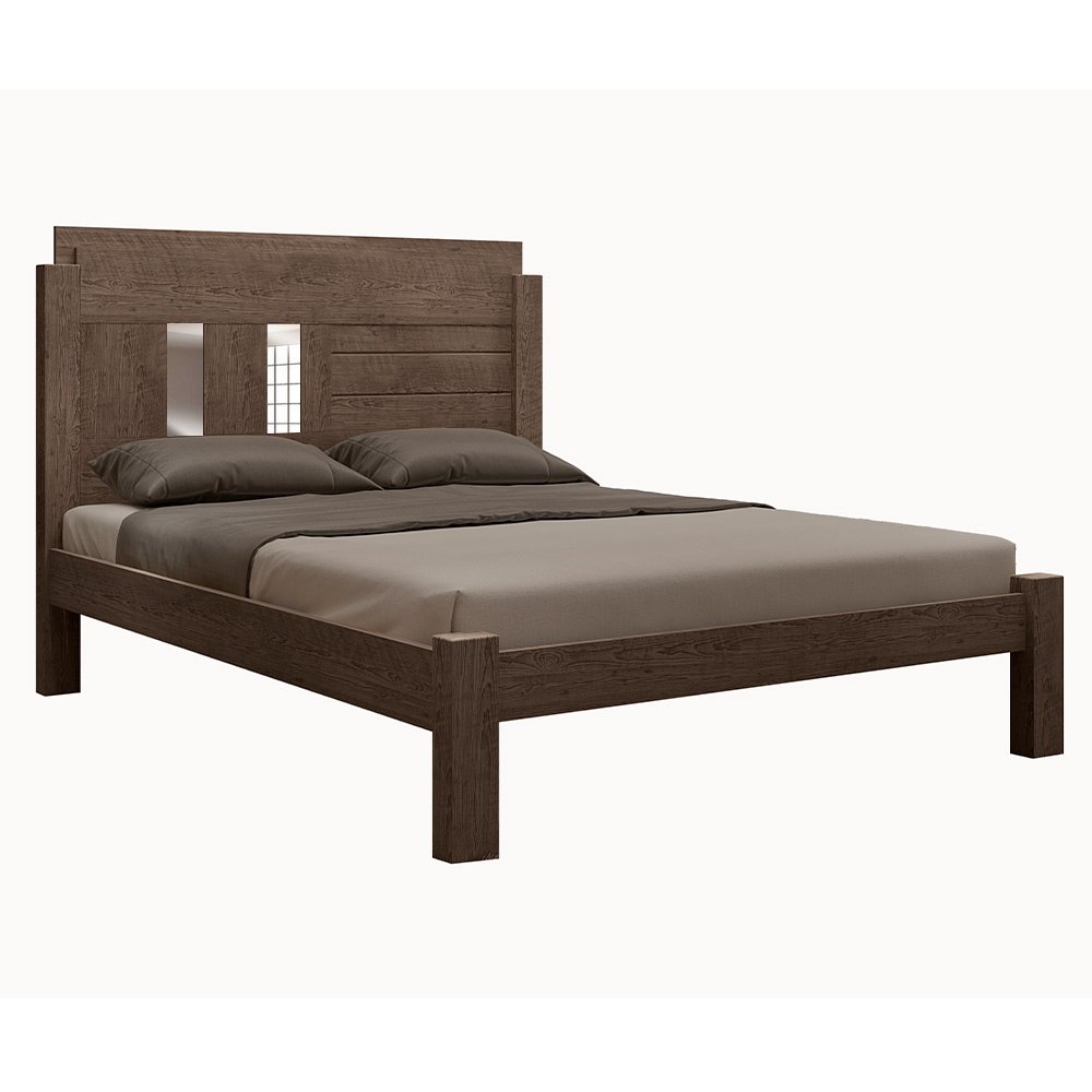 Cama Casal MDF Moderna Chocolate Framar - 2