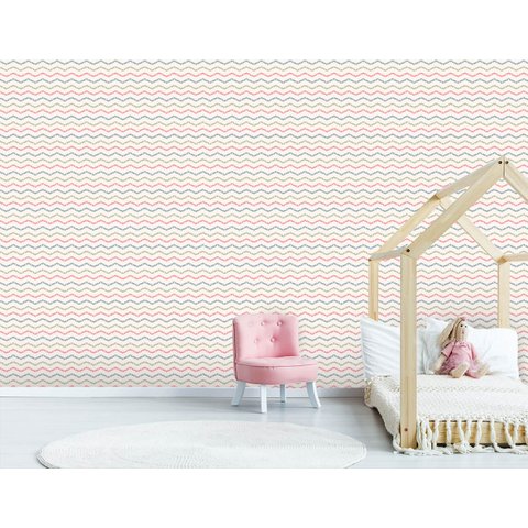 Papel de Parede Infantil - Zig Zag 4 Arte Destaque 1,50 Metros