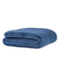 Ver imagem 1 de Manta Microfibra Lisa Casal Soft Macia Azul Marinho