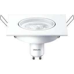 Spot de LED Quadrado 5W 50W 2700K Bivolt Philips - 2 Spot de LED Quadrado 5W 50W 2700K Bivolt Philips - 2