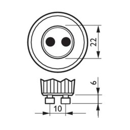 Spot de LED Quadrado 5W 50W 2700K Bivolt Philips - 4 Spot de LED Quadrado 5W 50W 2700K Bivolt Philips - 4