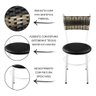 6 Cadeiras Brancas para Cozinha Viena Cappuccino Premium Preto - 6