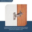 Ver mais imagens de Guarda-Roupa Multiuso 2 Portas 4 Gavetas Primacy Off White/Freijó Wood
