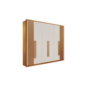 Guarda Roupa Casal 6 Portas 6 Gavetas 100% Mdf Anápolis Ripado Montagem Inteligente - Valverde: Cina