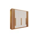 Ver imagem 1 de Guarda Roupa Casal 6 Portas 6 Gavetas 100% Mdf Anápolis Ripado Montagem Inteligente - Valverde: Cina