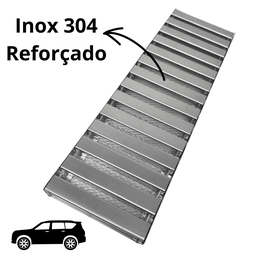 Ralo Linear 15x50 Inox 304 Reforçado Tela Garagem Veículos Passeio - 5