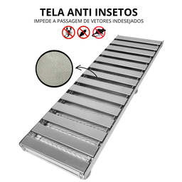 Ralo Linear 15x50 Inox 304 Reforçado Tela Garagem Veículos Passeio - 6