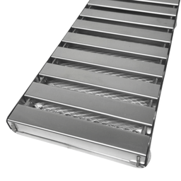 Ralo Linear 15x50 Inox 304 Reforçado Tela Garagem Veículos Passeio - 4
