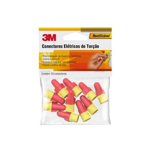 Kit com 10 - Conector de Torção 3M Scotchlok 2 – R/Y