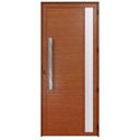 Ver imagem 1 de Porta Alumínio Lambril com visor madeiro Direita - 210x85