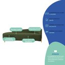 Ver imagem 7 de Divã Recamier Orgânico França 180cm Lado Esq Pés Madeira Linho Verde