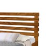 Cama De Casal Madeira Maciça Castanho Stella Shop Jm - 3