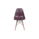 Ver imagem 2 de Kit 10 Cadeiras Charles Eames Eiffel Marron Base Madeira Sala Cozinha Jantar - Bering