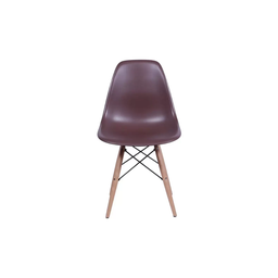 Kit 10 Cadeiras Charles Eames Eiffel Marron Base Madeira Sala Cozinha Jantar - Bering - 2
