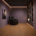 Ver imagem 3 de Piso Vinílico em Manta PVC 0,7mm Antiderrapante 4m² Imita Madeira Fosco Smart
