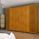 Ver imagem 2 de Guarda Roupa Casal 6 Portas Absolut Naturale Naturale Ripado - Gelius
