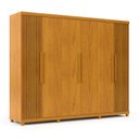 Ver imagem 4 de Guarda Roupa Casal 6 Portas Absolut Naturale Naturale Ripado - Gelius