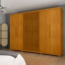 Ver imagem 1 de Guarda Roupa Casal 6 Portas Absolut Naturale Naturale Ripado - Gelius