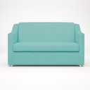Ver imagem 4 de Kit Namoradeira + 4 Poltronas Decorativas para Sala Mila Suede Cores Pé de Plastico Cromado