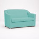 Ver imagem 5 de Kit Namoradeira + 4 Poltronas Decorativas para Sala Mila Suede Cores Pé de Plastico Cromado