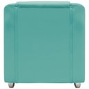 Ver imagem 3 de Kit Namoradeira + 4 Poltronas Decorativas para Sala Mila Suede Cores Pé de Plastico Cromado