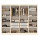 Ver imagem 4 de Guarda-Roupa Casal 8 Portas com 4 Portas Reflecta com LED Paris