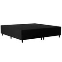 Ver imagem 6 de Base Cama Box Casal Queen 158cm Bipartido Hit I02 Suede Preto - Mpozenato