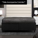 Ver imagem 2 de Base Cama Box Casal Queen 158cm Bipartido Hit I02 Suede Preto - Mpozenato