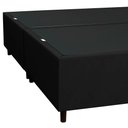 Ver imagem 3 de Base Cama Box Casal Queen 158cm Bipartido Hit I02 Suede Preto - Mpozenato
