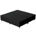 Ver imagem 5 de Base Cama Box Casal Queen 158cm Bipartido Hit I02 Suede Preto - Mpozenato