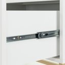 Ver mais imagens de Cômoda Square para Quarto 3 Gavetas Pés de Metal 80cm Branco Dourado Casavee