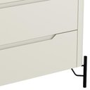 Ver imagem 5 de Cômoda para Quarto Closet Orgânica 3 Gavetas Pés Industrial Preto Bliss I03 Luna - Lyam Decor