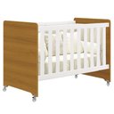 Ver imagem 3 de Berço Americano Evolution 4 em 1 MDF Branco Acetinado Savana e Guarda Roupa Casal Móveis Henn