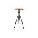 Ver imagem 1 de Mesa Jantar 1575 Madeirado/Aço 60cm Preto/Freijo Carraro