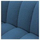 Ver imagem 7 de Sofá 2 Lugares Luxo Recepção Escritorio Sala Elegance 180cm Linho Azul Royal