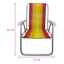 Ver imagem 3 de Cadeira de Praia Alta Nylon Encosto Alto Aluminio Ronchetti