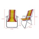 Ver imagem 7 de Cadeira de Praia Alta Nylon Encosto Alto Aluminio Ronchetti