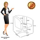 Ver imagem 7 de Poltrona Decorativa Base Giratória Cromada Stella Bouclê Mostarda D03 - D'Rossi