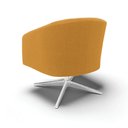 Ver imagem 4 de Poltrona Decorativa Base Giratória Cromada Stella Bouclê Mostarda D03 - D'Rossi